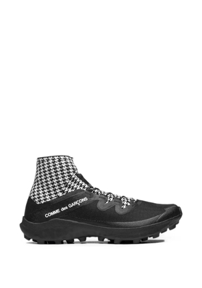 Comme Des Garçons x Salomon Cross houndstooth-print sneakers - Black