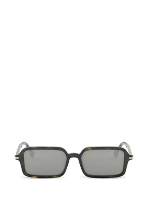 FENDI rectangle-frame sunglasses - Brown