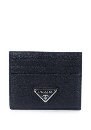 Prada Pre-Owned Enamel Triangle logo card holder - Black