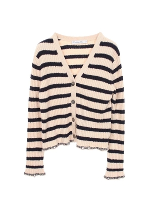 Christian Dior Pre-Owned Marinière striped twinset - White