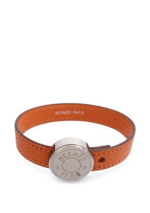 Hermès Pre-Owned Looping calf leather bracelet - Silver