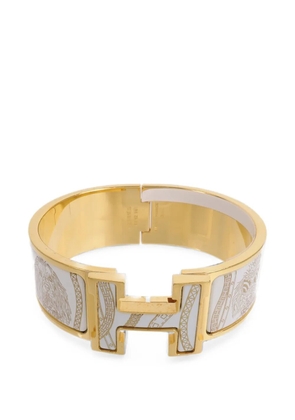 Hermès Pre-Owned Clic-Clac H enamel bracelet - Gold