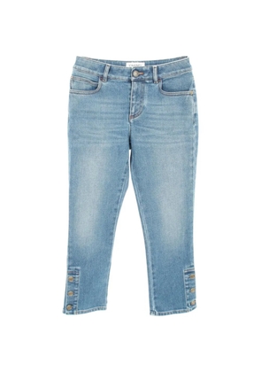 CHANEL Pre-Owned 1986-1988 Cocomark button jeans - Blue