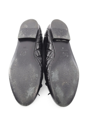CHANEL Pre-Owned 1986-1988 matelassé ballet flats - Black