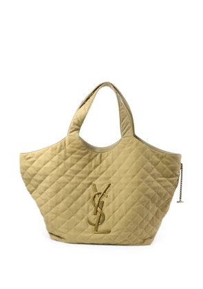 Saint Laurent Pre-Owned ICare quilted tote bag - Neutrals