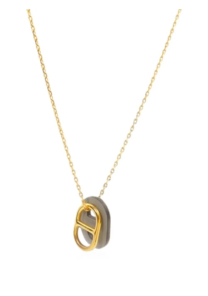 Hermès Pre-Owned O'Maillon leather pendant necklace - Gold