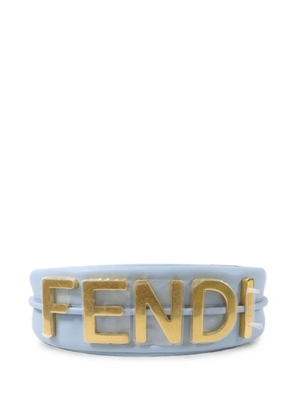 Fendi Pre-Owned Fendigraphy lettering shoulder bag - Blue