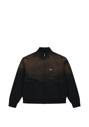 Arte Antwerp gradient-effect zip-up sweatshirt - Black