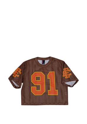 ERIC EMANUEL logo-print T-shirt - Brown