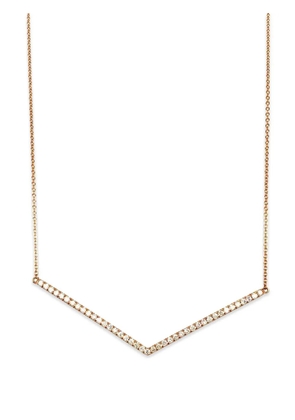 Lisa Nik chevron-shape-pendant necklace - Pink