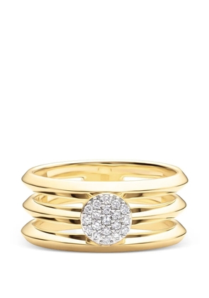 PHILLIPS HOUSE Infinity diamond triple-layer ring - Gold