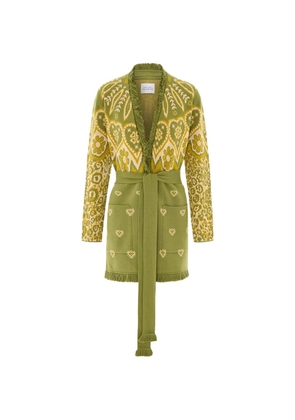 Hayley Menzies Dalton fringe-trim cardigan - Green
