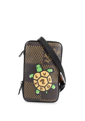 Louis Vuitton Pre-Owned Nigo Damier Giant phone pouch cross body bag - Brown