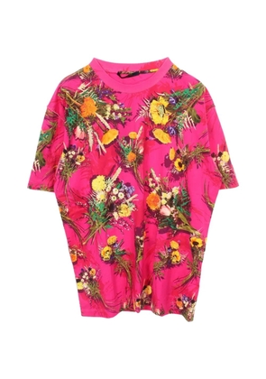 Louis Vuitton Pre-Owned 2020s flower-embroidered T-shirt - Pink