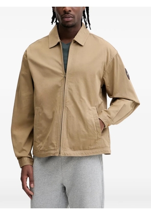 Napapijri Arrayanes logo-patch zip-up jacket - Neutrals