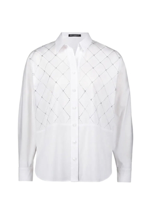 Betty Barclay rhinestone-embellished long-sleeve shirt - White