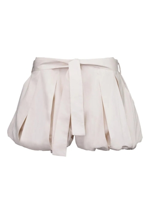 Adriana Degreas tie-waist balloon shorts - Neutrals