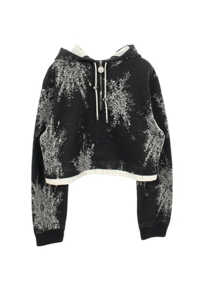 CHANEL Pre-Owned 1986-1988 Coco Mark cropped hoodie - Black