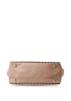 Valentino Garavani Pre-Owned Rockstud leather tote bag - Neutrals