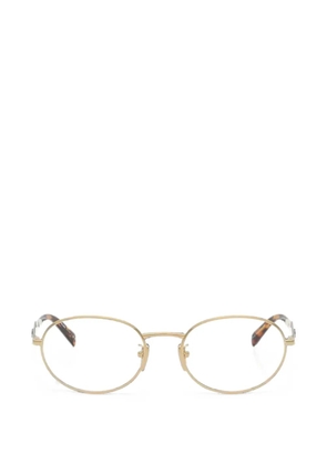 Prada Eyewear oval-frame glasses - Gold
