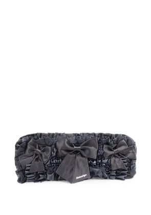 Balenciaga Pre-Owned bow-detail clutch bag - Black
