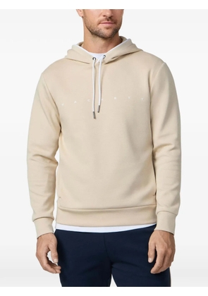Hackett London logo-print drawstring hoodie - Neutrals