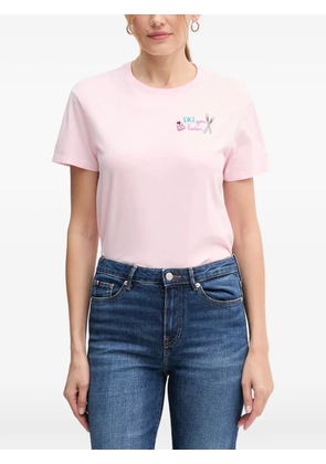 MC2 Saint Barth embroidered-detail T-shirt - Pink