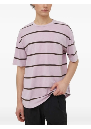 SAMSOE SAMSOE horizontal-stripe short-sleeve T-shirt - Purple