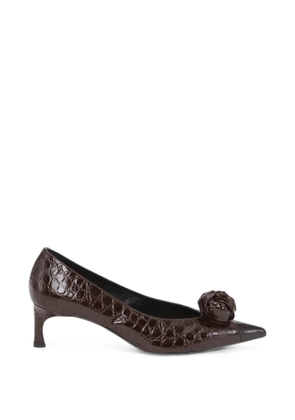 ROTATE BIRGER CHRISTENSEN mid-heel leather pumps - Brown