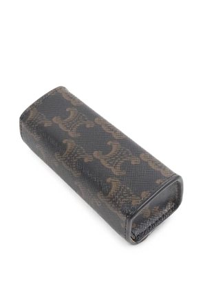 Celine Pre-Owned triomphe-pattern jewelry case - Brown