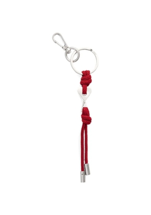 AMI Paris metal charm keyring with Ami de Coeur - Red