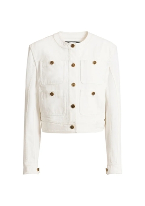 Balmain four-pocket denim jacket - White