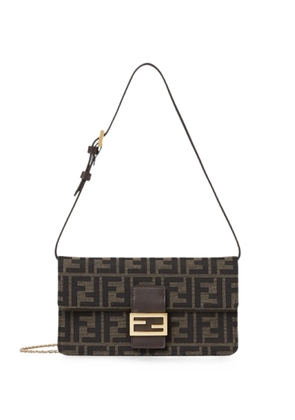 FENDI Tube FF-jacquard wallet - Brown