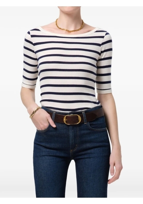 Citizens of Humanity boat-neck striped T-shirt - Neutrals
