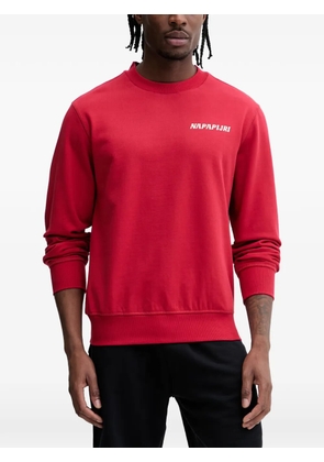Napapijri Sol logo-print crew-neck sweatshirt - Red