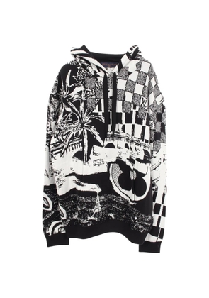 Louis Vuitton Pre-Owned 2020s Paris Collage jacquard hoodie - Black