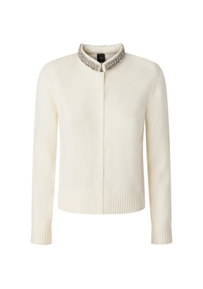 PINKO crystal-embellished cardigan - Neutrals