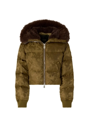 PINKO camouflage-pattern puffer jacket - Green