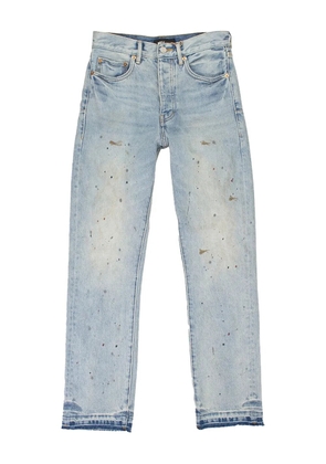 Purple Brand painted-splatter jeans - Blue
