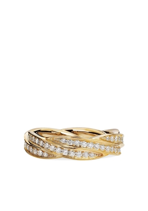 David Yurman 18kt yellow gold DY Helios band ring (6mm)