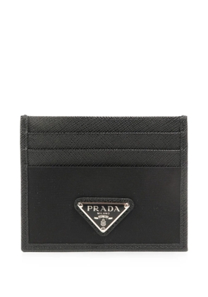 Prada Pre-Owned Re-Nylon Saffiano leather card holder - Black