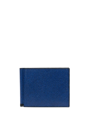 Valextra Simple Grip bi-fold wallet - Blue