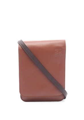 Loewe Pre-Owned 2010s Gusset Flat cross body bag - Brown