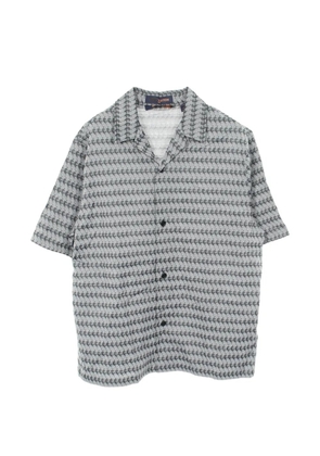 Louis Vuitton Pre-Owned 2020s NBA all-over pattern short-sleeve shirt - Grey