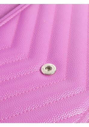 Saint Laurent Pre-Owned Cassandra envelope chain wallet - Purple