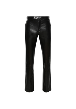 Jil Sander leather trousers - Black