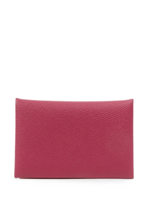 Hermès Pre-Owned Calvi Epsom card holder - Pink