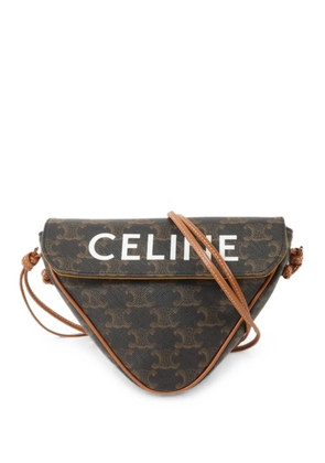Celine Pre-Owned Triomphe Triangle mini bag - Brown