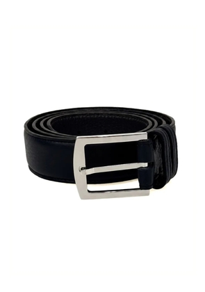 Kiton leather buckle-fastening belt - Black