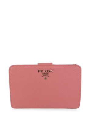 Prada Pre-Owned logo-detail bi-fold zipper wallet - Pink